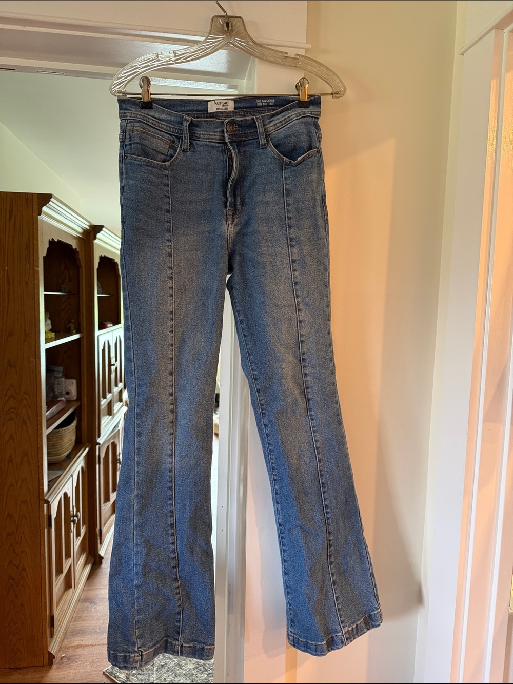 Kenzie Women's Flare Jeans - Blue Wash